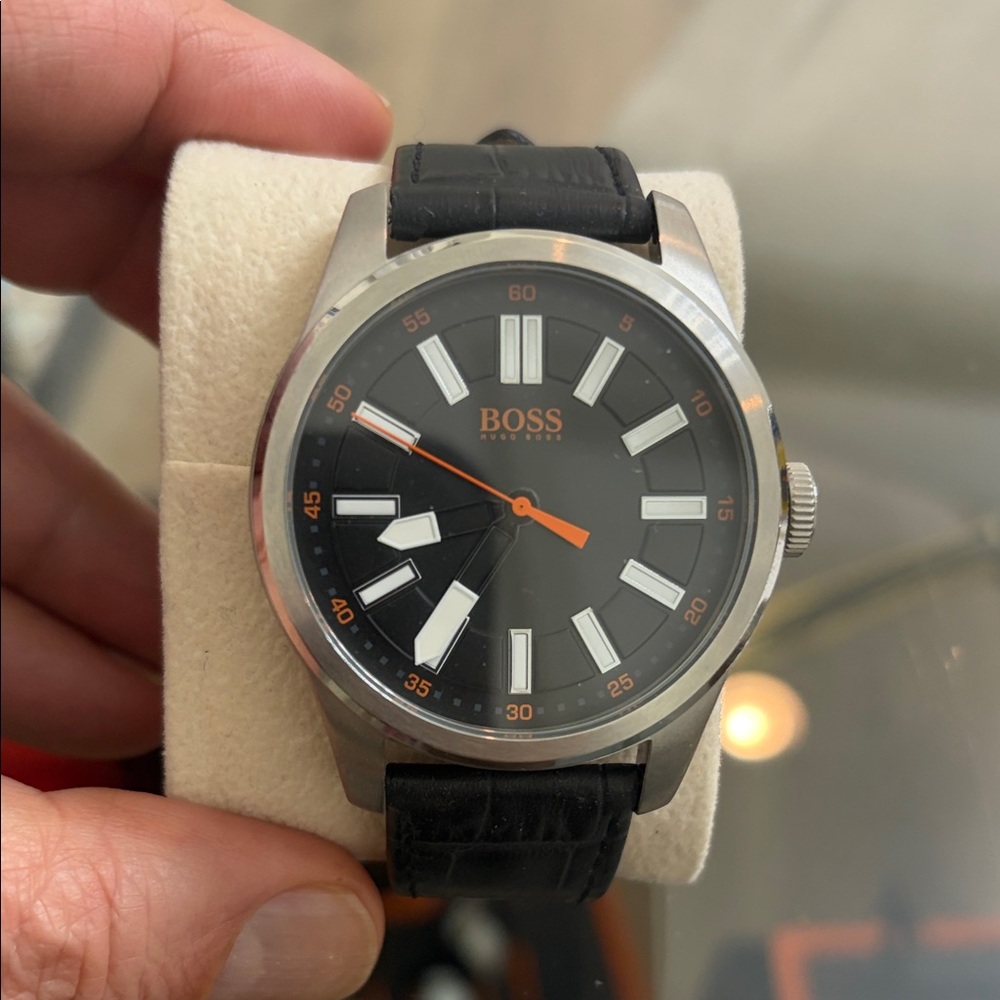 Boss Black and Silver Timepiece